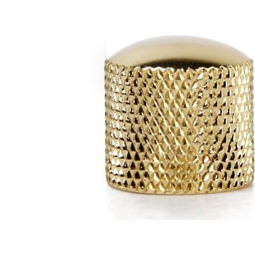 Metal With Gold Plating Dome Push-On Split Shaft Guitar Knobs 18mm Durable PART