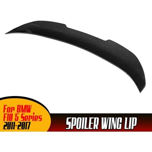 New PSM Style Car Rear Trunk Boot Lip Spoiler Wing Extension Lid For BMW F10 5 Series 2011-2017 Rear Wing Spoiler Lip Extension