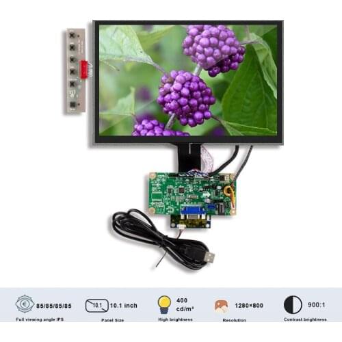 Original BOE EV101WXM-N80 10.1 Inch 1K TFT FHD Touch Lcd Display Panel With Board 1280x800 LVDS Interface