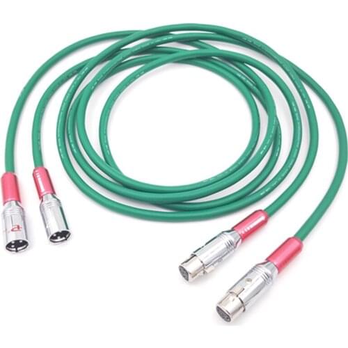 Pair 2328 Silver Copper mixed Balanced Audio XLR BALANCED ANALOGUE CABLE INTERCONNECT LEAD XLR MALE TO Female Audiohpile Cable