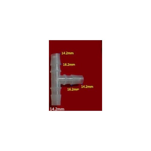 14.2mm Plastic Hose Pipe Coupler Joiner Fitting Tee Connector Water Segregator Splitter