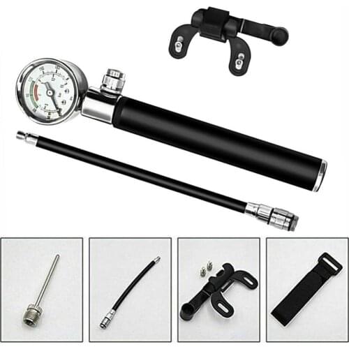 Portable Bicycle Tire Ball Inflatable Gauge High Pressure Air Pump Inflator Air Pump Inflator