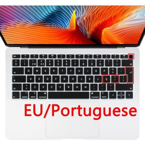 EU Style Portuguese Soft Silicone Keyboard Cover Protector Skin for Macbook New Air 13 2019 2020 Retina display A2179 A1932
