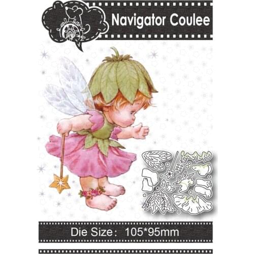 Metal cutting die cute elf girl graffiti scrapbook crafts stamps and die paper card making new cutting die for 2021
