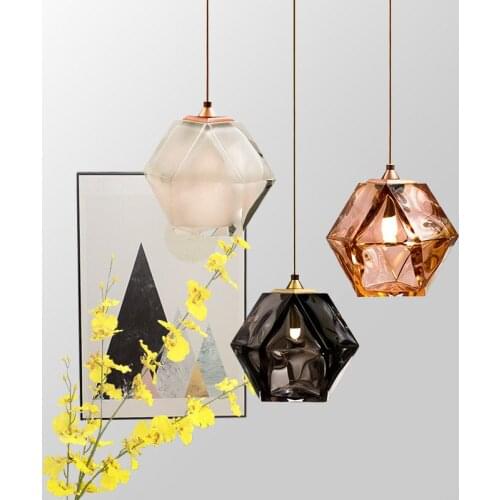 Nordic modern led glass ball luminaria pendente e27 pendant light industrial lamp chandelier lumiere bedroom hanging lamp