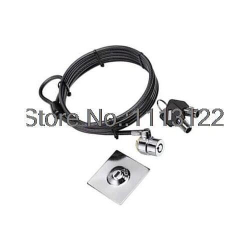 High Security steel cable lock 7 Pins Tubular key Wire Laptop lock for ipad 5 PCS
