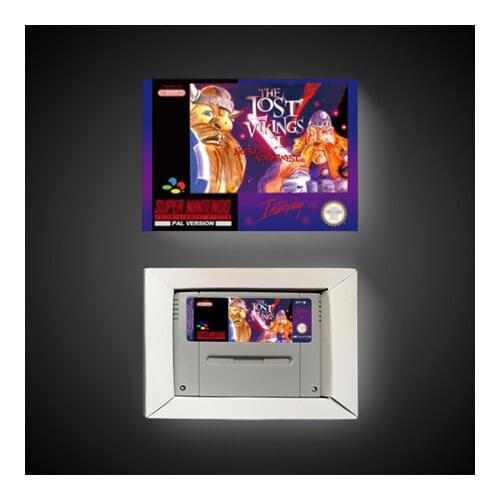 The Lost Vikings 2 - EUR Version Action Game Card with Retail Box