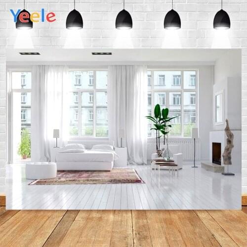 Yeele Interior Backdrops White Sofa Window Vinyl Background Props Photocall Photography Photographic For Baby Studio Shoot Decor