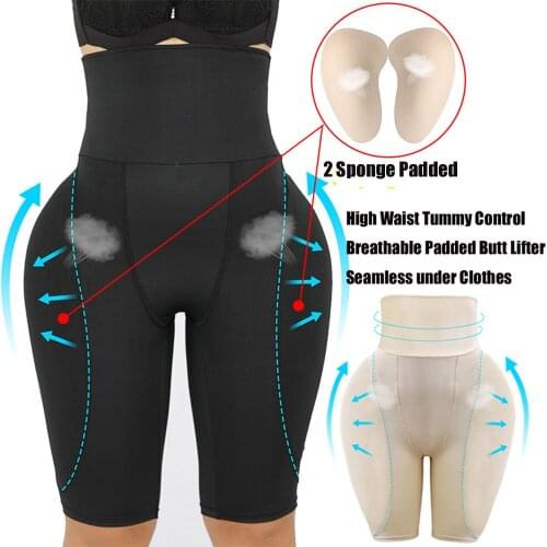 NEMOLEMON Women Shapewear Waist Trainer Tummy Control Body Shaper Padded Panties Hip Enhancer Lingerie Thigh Slimmer Butt Lifter