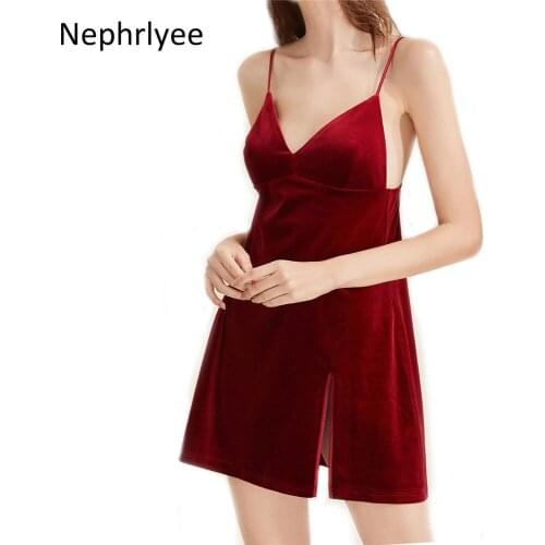 Winter Sexy Sleepwear Womens Nightgowns Dress Through sexy Night Dress Women Underwear Party Nightie
