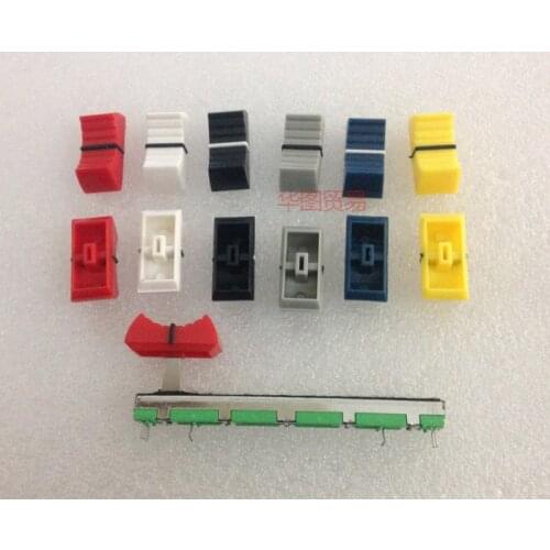 12pcs Mixer Fader Cap / Dimming table Equalizer Sound console Accessories Inner Hole 4MM Slide Potentiometer Cap Knob Cap