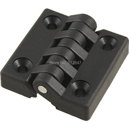 40 x 40mm Cabinet Door Reinforced Black Plastic Butt Ball Bearing Hinge