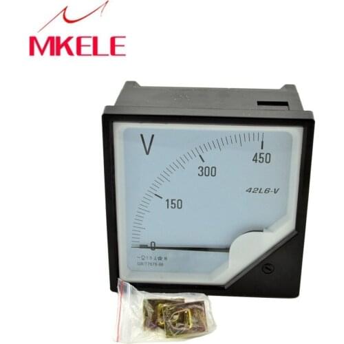 New Arrivals AC 42L6(450V) Mini Analog Ammeter Current Panel Ampere Voltage Meter Tester Experiment Or Home Voltmet Voltmeter