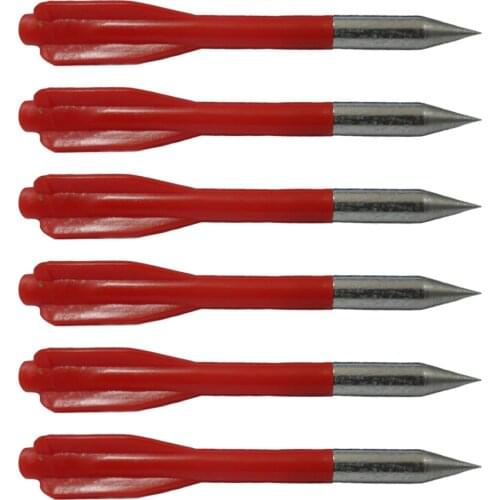 6Pcs Crossbow Bolts for Pistol Crossbow Steel Military Broadheads Arrow Bow Accessory