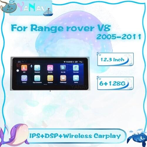 12.3" Car Radio For Landrover Range Rover V8 2005-2011 Android Auto Carplay GPS Navigation Multimedia Video Stereo Head Unit