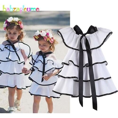 Babzapleume Summer Toddler Clothes For Kids 2019 Fashion Party Children Costume Baby Princess Dress Little Girls Dresses BC1831