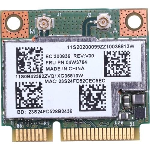BCM943228HMB Dual Band WIFI Wireless Bluetooth 4.0 MINI PCI-E Card for IBM Lenovo E430 E431