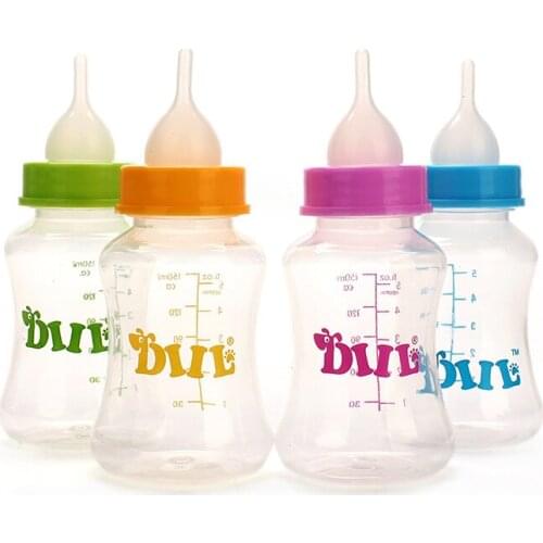Newborn Cat Puppy Bottle Pet Puppy Nursing Bottle Special Oral Curved Bottle Body Feeder Curved Nipple A Feeding Bottle