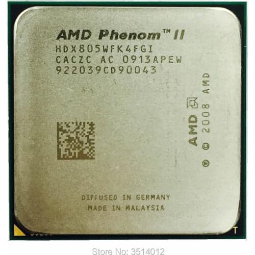 AMD Phenom II X4 805 2.5 GHz Quad-Core CPU Processor HDX805WFK4FGI Socket AM3