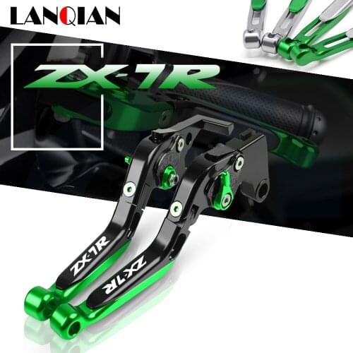 For Kawasaki ZX7R ZX7RR Motorcycle Aluminum Adjustable Folding Extendable Brake Clutch Levers ZX 7R ZX7 RR 1989-2003 2001 2002