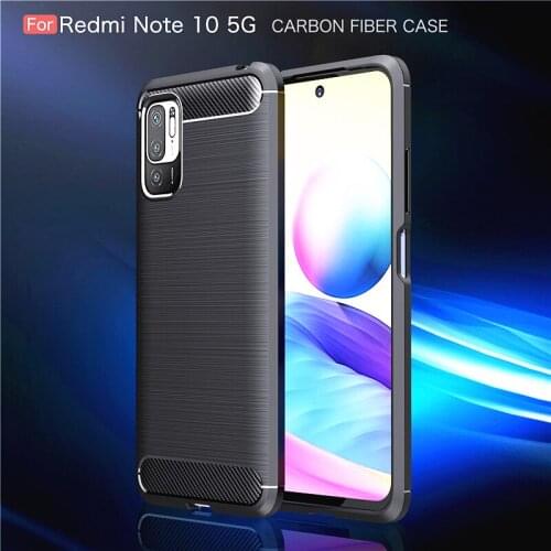 For Xiaomi Redmi Note 10 5G Case Carbon Fiber Shockproof Armor Case For Xiaomi Redmi Note 10 5G NFC Cover For Redmi Note 10S