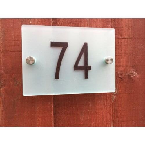 House Number Plates Acrylic Wall Door Gates GARDEN Sign