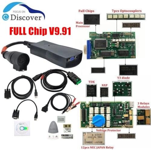 Golden Full Chips Lexia 3 921815C Diagbox V9.91 8.55 V7.83 Lexia3 PP2000 V48/V25 lexia-3 For Citroen/Peugeot Car Diagnostic Tool