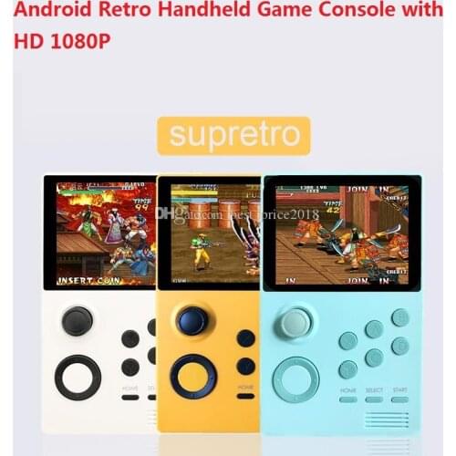 Pandoras box A19 Pandoras Box Android supretro handheld game console IPS screen built-in 3000+games 30 3D games WiFi download