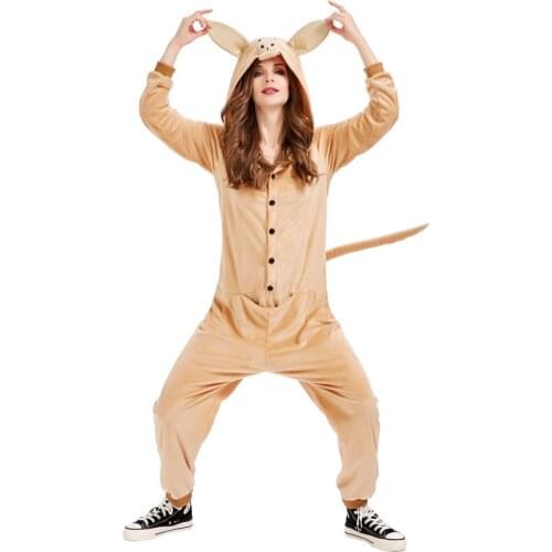 Halloween Cosplay Costume Australia Kangaroo Costume Animal One-piece Home Wear Halloween Costume