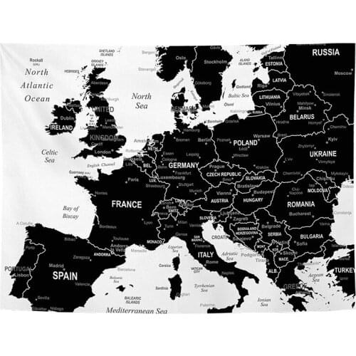 Map 3D Print Polyester Geometric Wall Hanging Tapestry Decor Oil Painting Beach Towel Sleeping Pad Yoga Blanket Mat