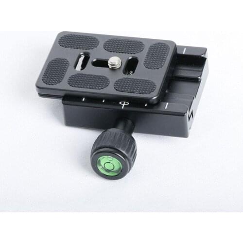 Metal Clamp 60mm Quick Release Plate For Arca Swiss Tripod Adapter Lever Ball Adjustable Head Knob G3U6