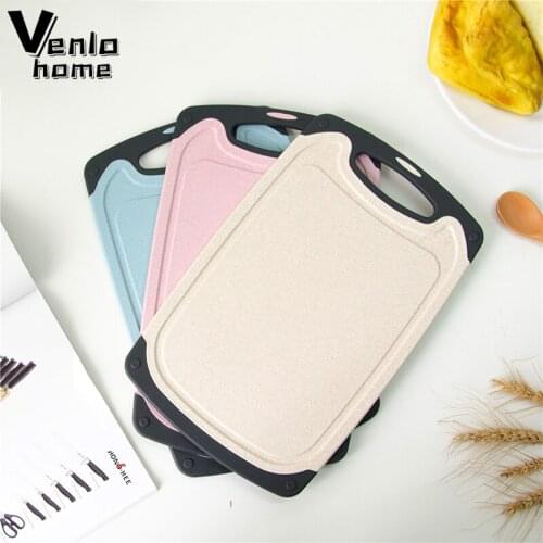 Non-slip Chopping Blocks Rectangle Plastic Cutting Mats Food Vegetables Fruits Cutting Board Cutting Blocks Kitchen Accessories
