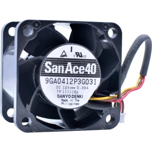 Brand new original 9GA0412P3G031 4cm 4028 40x40x28mm 40mm fan DC12V 0.39A Server power supply with large air volume cooling fan