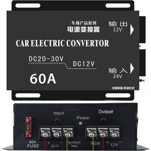 720w 60A dc 24v to dc 12v Car Truck electric Power supply convertor dc dc Voltage step down Buck transformer converter adaptor