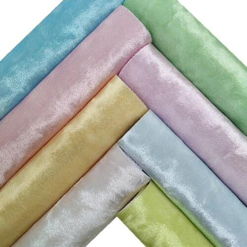 Pastel Colors Velvet Synthetic Faux Leather Fabric Vinyl For Earrings Bows DIY 21X29CM GM2245A
