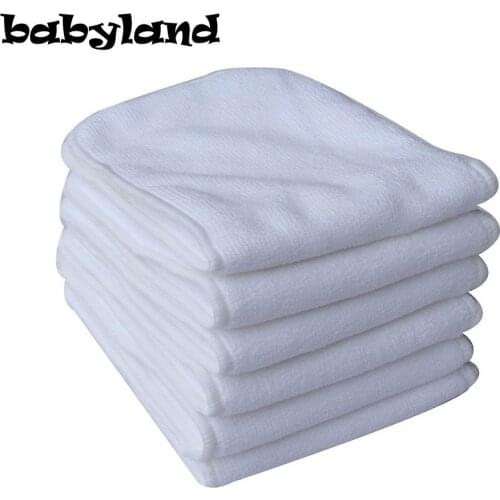 Diaper Microfiber Inserts Absorbent Reusable Liners 3-Layers in Size 14.5x34CM Microfiber Inserts For Baby Diaper Absorb Fast