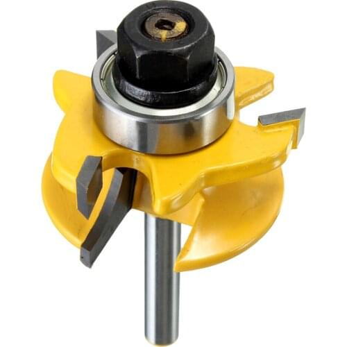 1/4 Round Rail Stile Router Bits Wood Working Cutter 3pcs Tenon Knife Engraving Machine Trimming Machine Cutter Cutting Gadgets