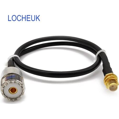 1Pcs 10CM LMR200 SMA Female to UHF Female SO239 Jack RF Coaxial Pigtail Cable Antenna Connector