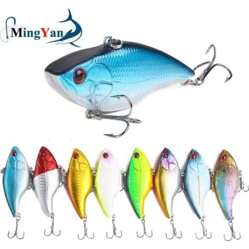 1PCS Hard Fishing Lure 7cm 18.8G Plastic VIB Hard Artificial Bait Treble Hooks Peche Bass Pike Trolling Pesca Fishing Tackle