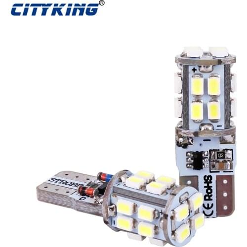 10x T10 led strobe Flash W5W led 194 t10 20SMD 1206 3020 LED 20led Car light with Two modes of Operation car strobe light white