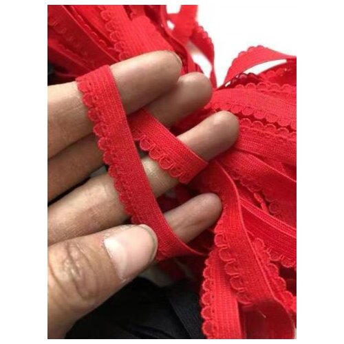 35 Meters Red Lace Ribbon Elastic Lace trims