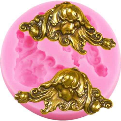 3D Angel Avatar Silicone Molds Cupcake Topper Fondant Mold DIY Cake Decorating Tools Candy Poymer Clay Chocolate Gumpaste Moulds
