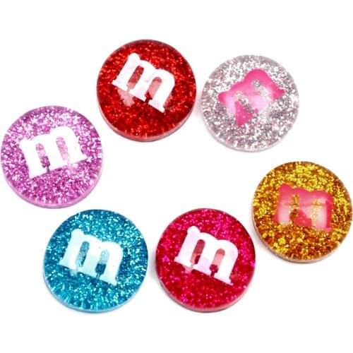 50pcs Mixed Transparent Round Resin Decoration Crafts Flatback Cabochon Embellishments For Scrapbooking Beads Diy Accessories