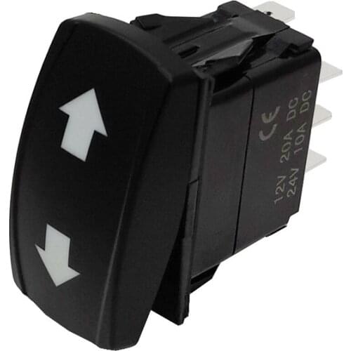 Turn Signal Switch 3 Position ON OFF ON Green Lamp Rocker Switch For 12V 24V Forklift Engineering Vehicles