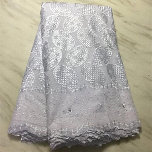 White Color Nigerian Lace Fabrics 2020 African Swiss Voile Lace High Quality Swiss Voile Lace in Switzerland For Wedding Dress