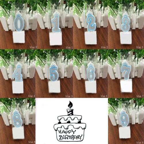 Numbers 0/1/2/3/4/5/6/7/8/9 Birthday Wax Candles for Party/anniversary Cake toppers Decorations DIY gift craft colorful Wh