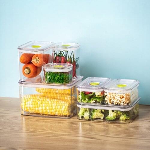 Nuts Sealed Cans Fruit Fresh Keeping Refrigerator Storage Box Plastic Thickened Kitchen Organizer Food Storage Box Egg Container