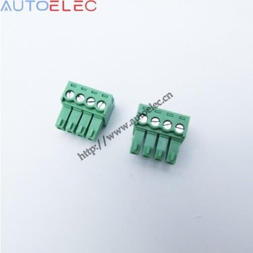 100pcs/lot 3.5mm pitch 4Poles pcb terminal blocks KF2EDGK PCB Female Pluggable connector 4 positions MC1.5/4-ST-3.5 1840382