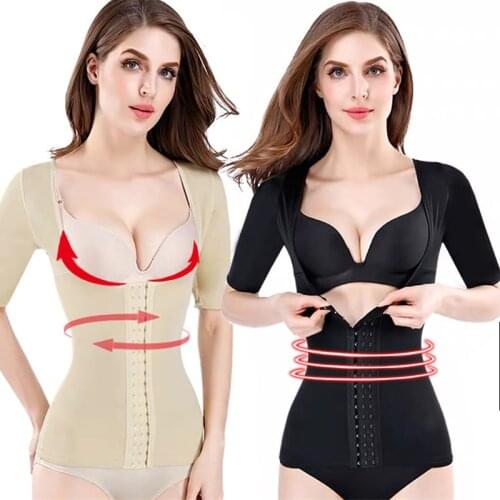 Women Slimming Shapewear Tops Postpartum Body Shaper Posture Correct Abdomen Reduction And Waist Support Flat Body Vest S-3XL