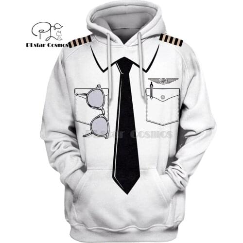 PLstar Cosmos Pilot Uniform Costume 3d hoodies/shirt/Sweatshirt Winter autumn funny Harajuku Halloween party cosplay streetwear2
